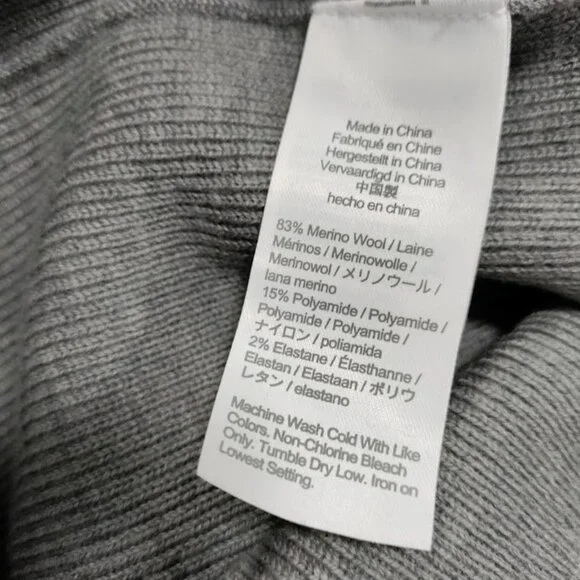 J.Crew Womens XS Gray Merino Wool Blend Wrap Style Midi Skirt - Picture 5 of 12